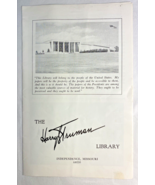 Harry S Truman Library Brochure Guide Ephemera Independence Missouri - $3.99