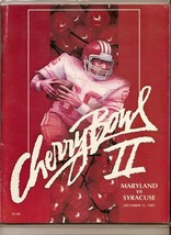 1985 Cherry Bowl Game Ticket stub Maryland terrapins Syracuse Orangemen - £65.57 GBP