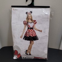 New Disney Glam Minnie Mouse Adult Halloween Costume Dress Disguise Size L - £41.43 GBP