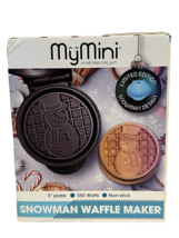 Limited Edition My Mini Snowman Waffle Maker 5” Plate Non-Stick - $184.34 MXN