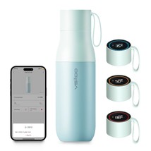 Insulated Sports Water Bottle 15Oz, Rechargeable, Led Temperature Displa... - £65.52 GBP