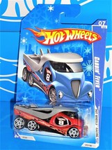 Hot Wheels 2009 Snowflake Card Hot Wheels Racing #73 Cabbin&#39; Fever Red w/ PR5s - £3.11 GBP