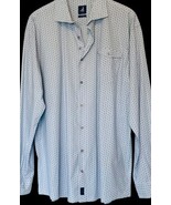 Johnnie-O Shirt Mens XXL Blue Print Button Up Long Sleeve Cotton Stretch... - €26,05 EUR