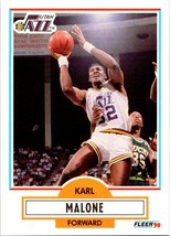 Karl Malone 1990-91 Fleer #188 Utah Jazz - £1.40 GBP