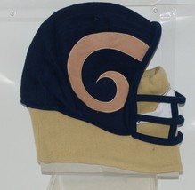 NFL Ultimate Fan Fleece Helmet Los Angels Rams Vintage Look Size Large image 2