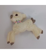 Hallmark PIN Easter Vintage LAMB Sheep FLOWER COLLAR 1983 Holiday Brooch... - $168.38 MXN