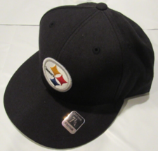 NWT NFL Reebok Pittsburgh Steelers Sideline Fitted Hat Black Size 7 3/4 - £31.59 GBP