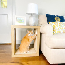 BAILEY CAT SCRATCHER END TABLE - DRIFTWOOD - FREE SHIPPING IN THE U.S. - £159.33 GBP