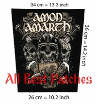 Amon Amarth Big Back Patch metal death vikings extreme melodic Eternal O... - £19.54 GBP