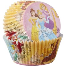 Disney Princess 50 Baking Cups Party Cupcakes Liners Cinderella Rapunzel... - $4.94