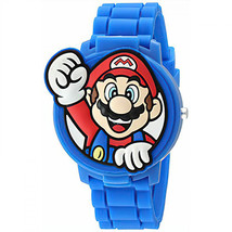 Super Mario Bros. Kid&#39;s Watch with 3D Mario Cover Blue - £17.21 GBP