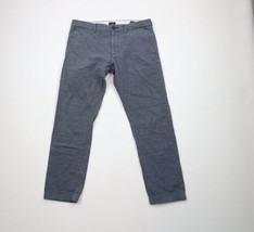 J Crew Mens Size 32x30 Slim Fit Flex Brushed Twill Trousers Chino Pants Blue - $49.45