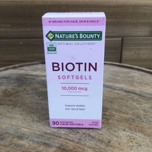 Nature's Bounty Biotin 10,000 mcg 90 Rapid Release softgel Exp 1/26 - $13.09
