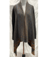 Anthropologie Field Flower Cardigan Sweater Gray Brown Open Front Boho A... - $546.34 MXN