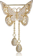  Butterfly Brooch Pin with Pendant  - £17.85 GBP