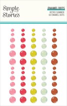 Retro Summer Enamel Dots Embellishments- RET20024 - £9.73 GBP
