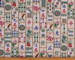 Cotton Mahjong Game Tiles Chinese Traditional Fabric Print by the Yard D... - $15.95