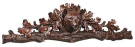 Wall Trophy Hunting MOUNTAIN Lodge Aspen Fox Head 5-Hook Oxblood Red Resin - $959.00