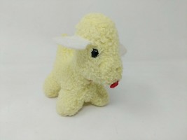 Eden Stuffed Plush Stuffed Animal Lamb Sheep Dog Wooly Cream Ivory Rattl... - £23.35 GBP