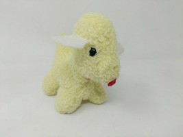 Eden Stuffed Plush Stuffed Animal Lamb Sheep Dog Wooly Cream Ivory Rattl... - £23.36 GBP