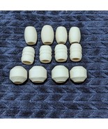 Set of 12 Ceramic Bisque Ready to Paint Macrame Beads - £8.17 GBP