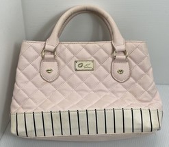 Betsey Johnson Pink &amp; Striped Black Cream Purse Handbag See Photos For Condition - £8.87 GBP