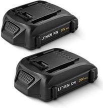 2 Pack 3.0Ah 20 Volt Lithium Replacement for Worx 20V Battery WA3525,, 2 Pack - £38.27 GBP