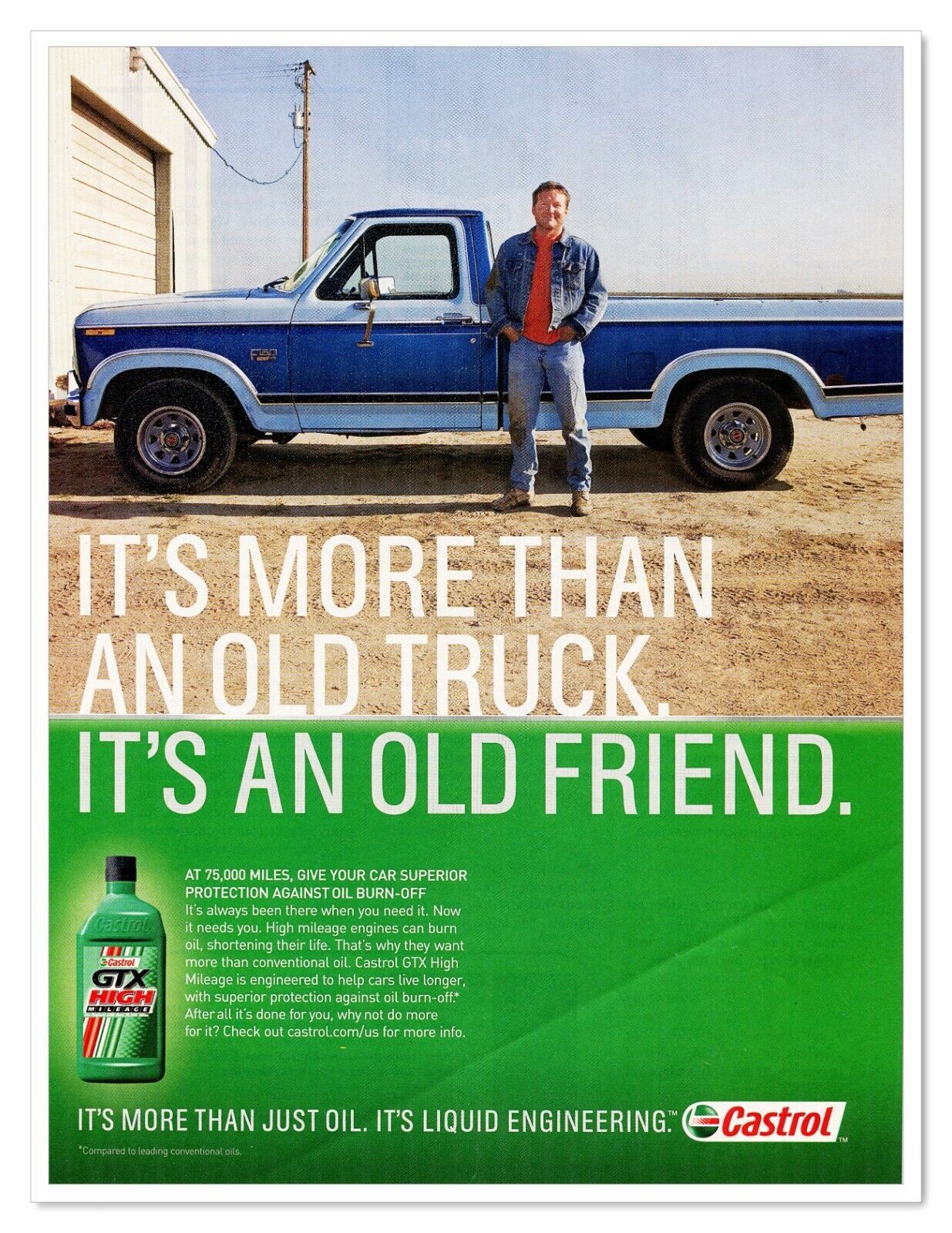 Castrol Motor Oil Ford F150 More Than a Truck 2006 Full-Page Print Magazine Ad - $9.70