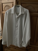 Doc &amp; Amelia By Cintas Men’s Long Sleeve Shirt Size Medium White - £20.04 GBP