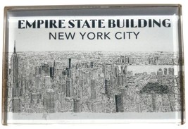 Empire State Building Glass Fridge Magnet - $6.99