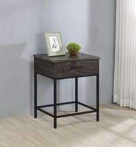 Cliff 19&quot; Brown End Table - Compact Side Accent Furniture - $69.99