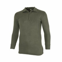 German Military Olive Green Cold Weather Tricot Field Shirt Zip Up Jumpe... - $17.73