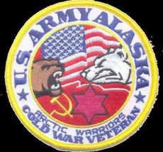 Army Alaska 6TH Id Artic Warriors Cold War Veteran Hook &amp; Loop Embroidered Patch - £27.72 GBP