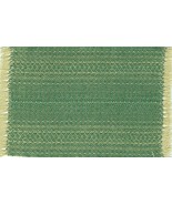 Artisan Handwoven Dollhouse Rug 4&quot;x6&quot; Sea Foam #29, Rayon on Cotton - €26,30 EUR