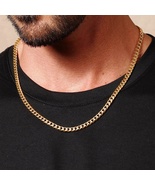 Men’s SOLID 14k GOLD CURB CHAIN NECKLACE (Free Shipping)  - $199.95