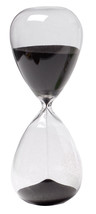 A&amp;B Home 30 Min. Hourglass Sand Timer With Black Sand 8&quot; - £22.15 GBP