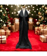 Vintage 1970s Joseph Magnin Women&#39;s Halter Top Polyester Maxi Dress Disc... - $137.11 CAD