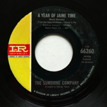 The Sunshine Company -  Back On The Street Again / A Year Of Jaine Time 45 Singl - $9.99