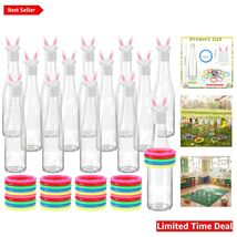 Family-Friendly 84-Piece Easter Toss Game - 14 Glass Bottles &amp; 70 Plasti... - $65.29