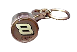 Dale Earnhardt Jr #8 NASCAR Piston Rod Auto Car Truck KeyChain SET OF 2 NEW - £11.90 GBP