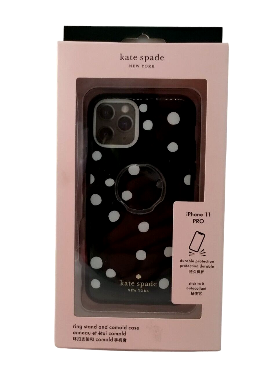 Primary image for Kate Spade NY - Rotating Ring Case for iPhone 11 PRO (Ring and Dot Resin) Black