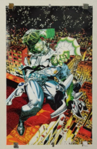 Original 1993 Image Comics Savage Dragon vs Shadowhawk 34x22 comic book poster 1 - $24.97