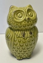 Michael&#39;s Ashland 8.5&quot; Cute Rustic Distressed Farmhouse Green Curious Wise Owl - £14.97 GBP