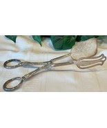 F.B. Rogers Salad Tongs Silverplate EP Zinc Italy Preowned Excellent - $22.00
