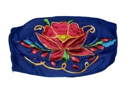 artesanal mexican face mask embroidered washable cubre bocas adult one size - $12.95