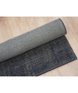 Handmade Gray Loop Luxe Color Grid Handloom Rug For Living Room 150x245 cm - £311.09 GBP+