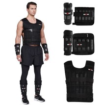Adjustable Weighted Vest Set With Arm Weights And Leg Weights, Weight Training W - £208.72 GBP