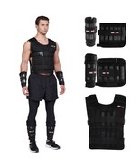 Adjustable Weighted Vest Set With Arm Weights And Leg Weights, Weight Tr... - £208.68 GBP