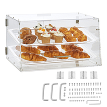 VEVOR Pastry Display Case, 2-Tier Commercial Countertop Bakery 20.7"x13.... - $84.90