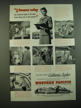 1956 Western Pacific Railroad Advertisement - I know why - £14.73 GBP